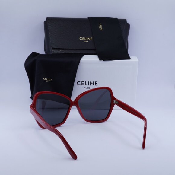Celine CL4066IS 66A Butterfly Sunglasses - Red / Grey main image 4